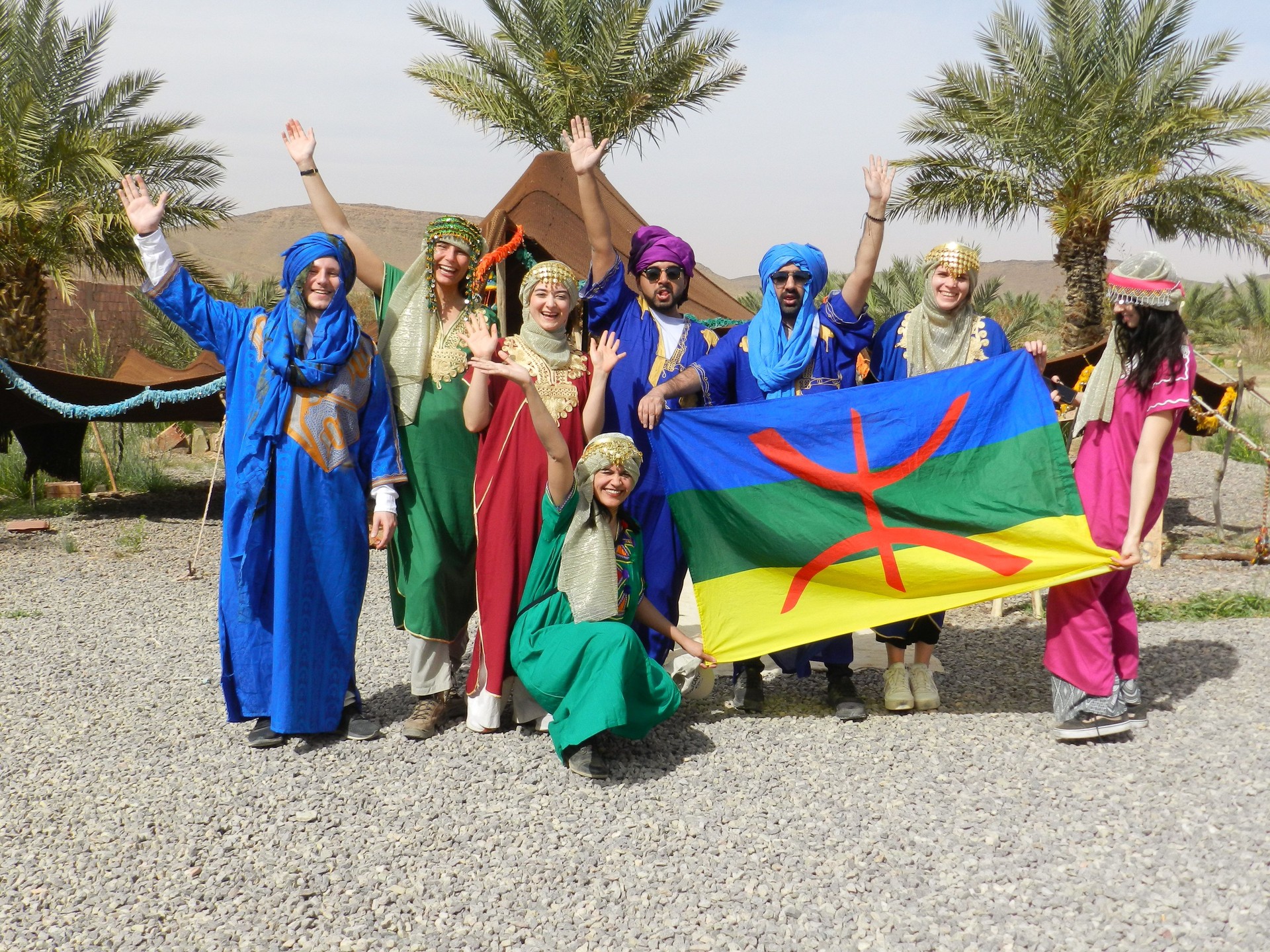 Tourists in Berber Clothes